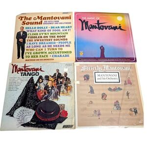 Lot 4 Mantovani Orchestra Vinyl Record LP The Sound Tango Magic Strictly